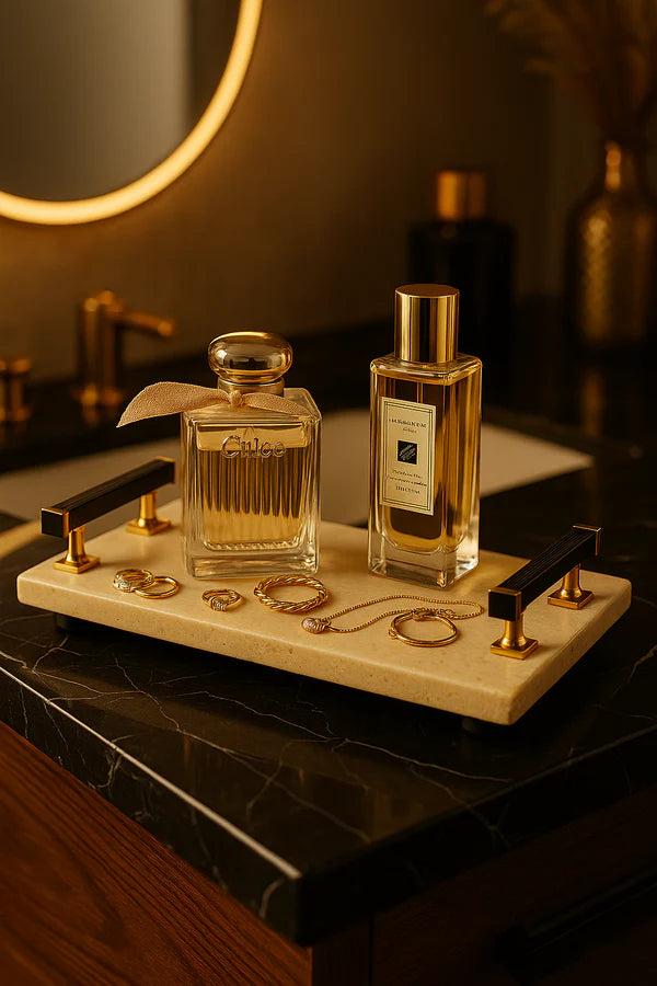 Aurélia – Plateau Luxe pour Parfums & Bijoux