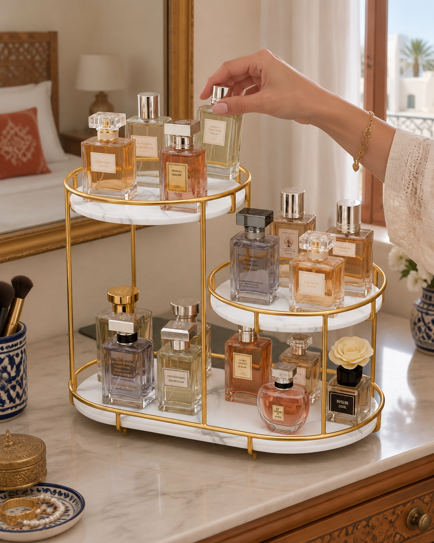 Élévia organisateur à parfums — taille réelle